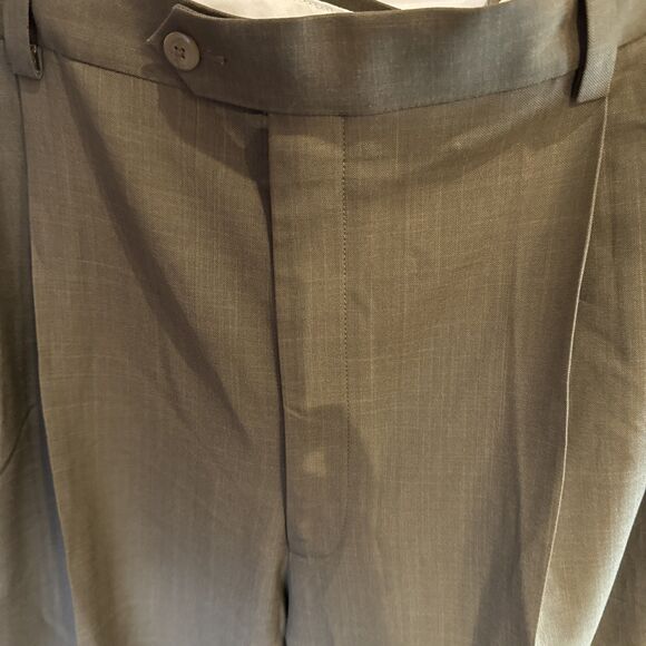 BIG & TALL Men’s Haggar Smart Fiber Dress Slacks 44 X 34 NWT - Picture 2 of 8